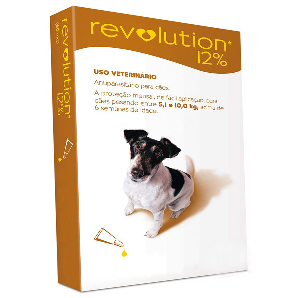 Revolution 12% para Cães de 5,1-10kg 60mg